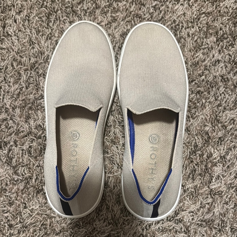 Rothy's Beige Slip-On Shoes